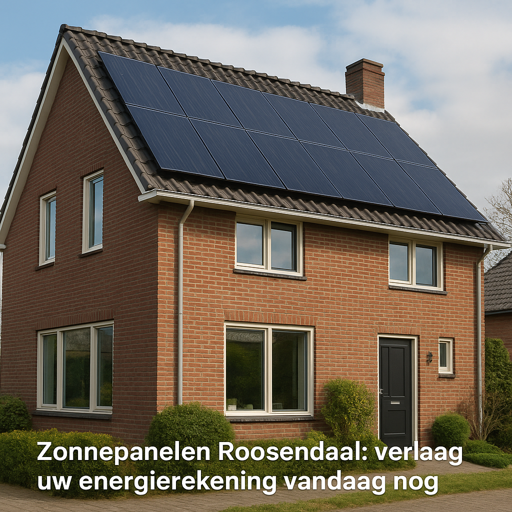 Zonnepanelen Roosendaal: verlaag uw energierekening vandaag nog